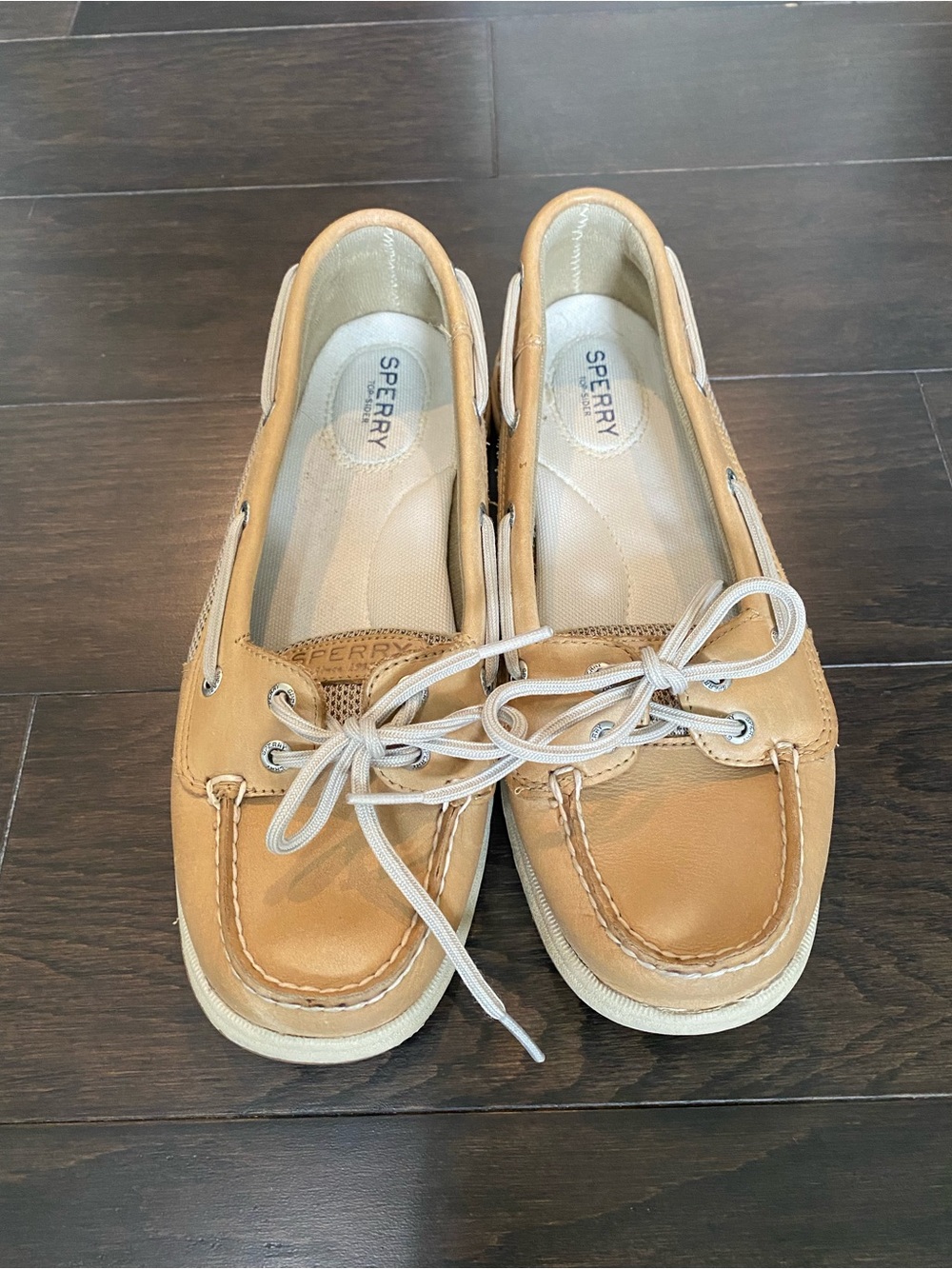 Sperry Women's Light Brown/Tan Leather Boat Loafers